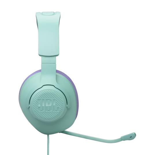 JBL Quantum 100M2 - Cyan - Wired over-ear gaming headset with detachable mic and mute option - Right